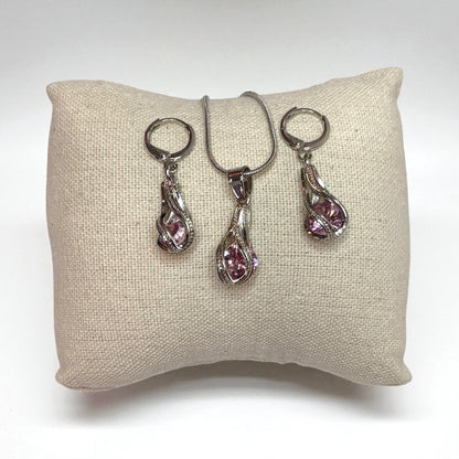 Crystal Elegant Necklace & Earrings Set