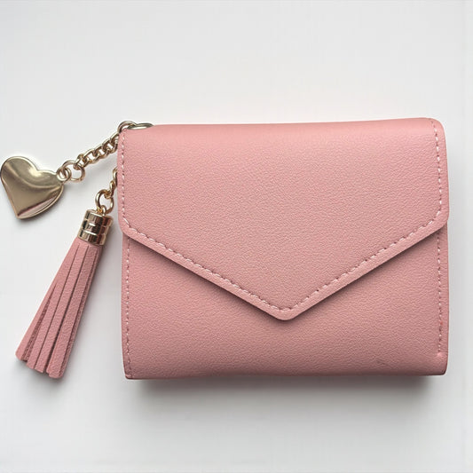 Pink Small Women PU Leather Wallet