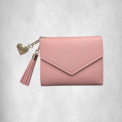 Pink Small Women PU Leather Wallet