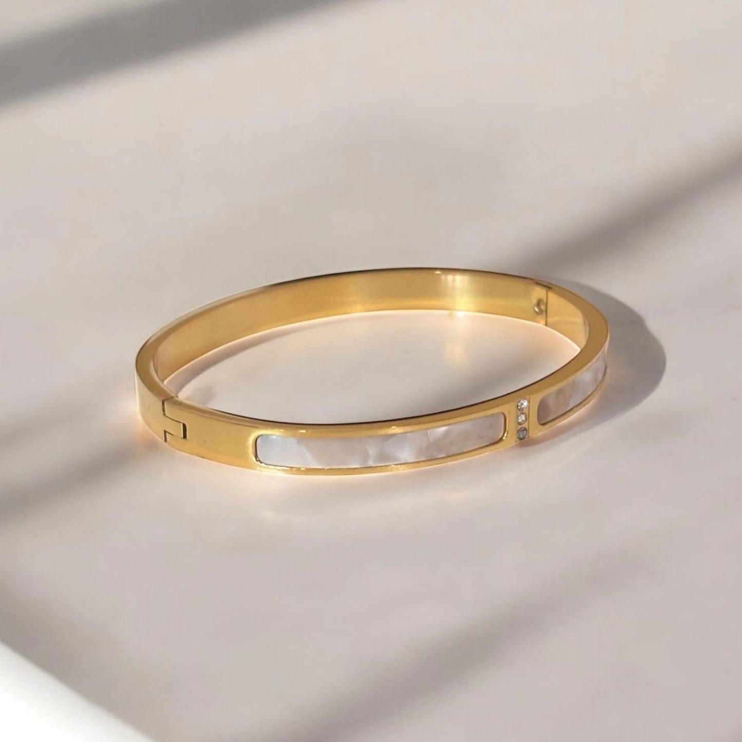 Luxurious Titanium Steel Bangle Bracelet