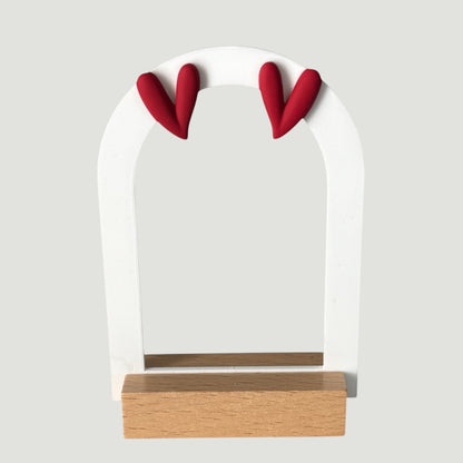 Red Heart Shape Small Stud Earring