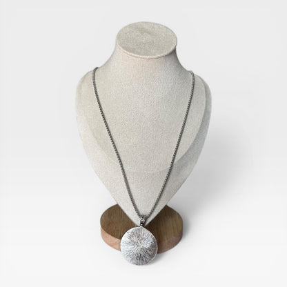 Vintage Round Pendant Men Necklace