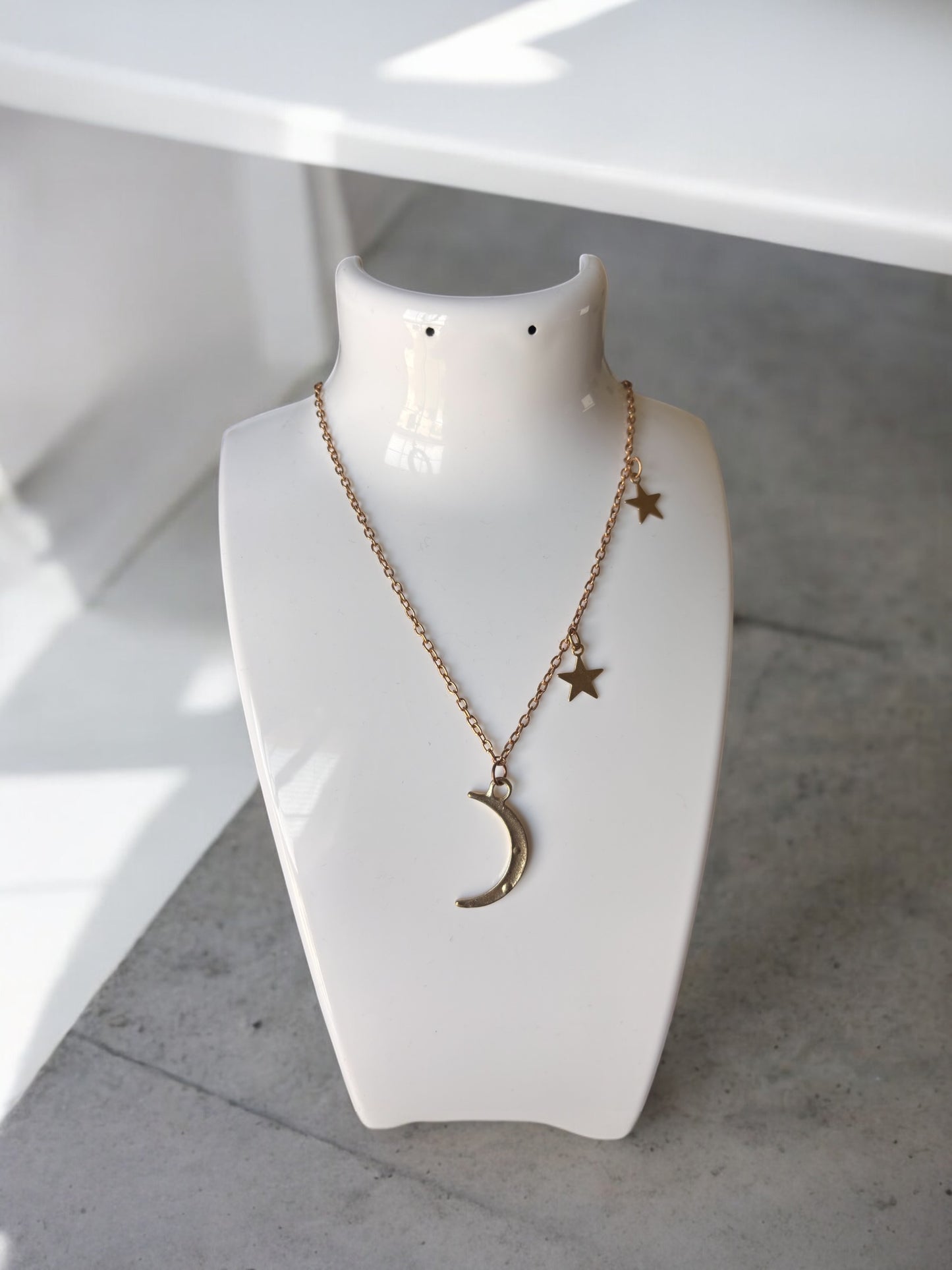 Women Star Moon Necklace Pendant