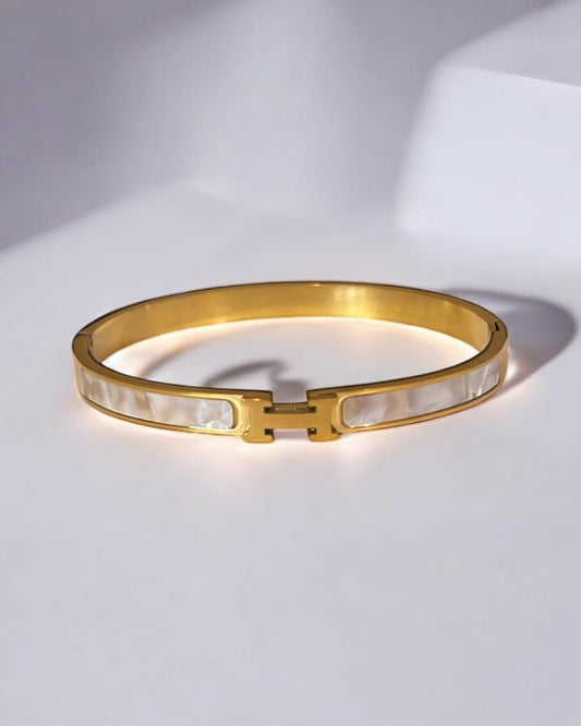 Luxurious Titanium Steel Bangle Bracelet