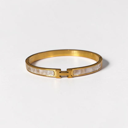 Luxurious Titanium Steel Bangle Bracelet