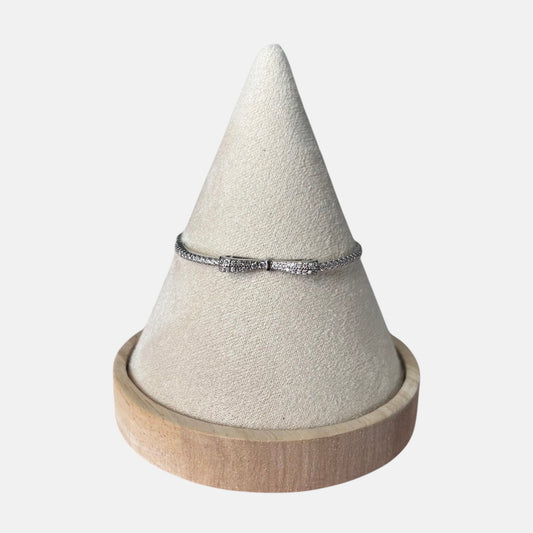 Silver Women Bowknot Bracelet