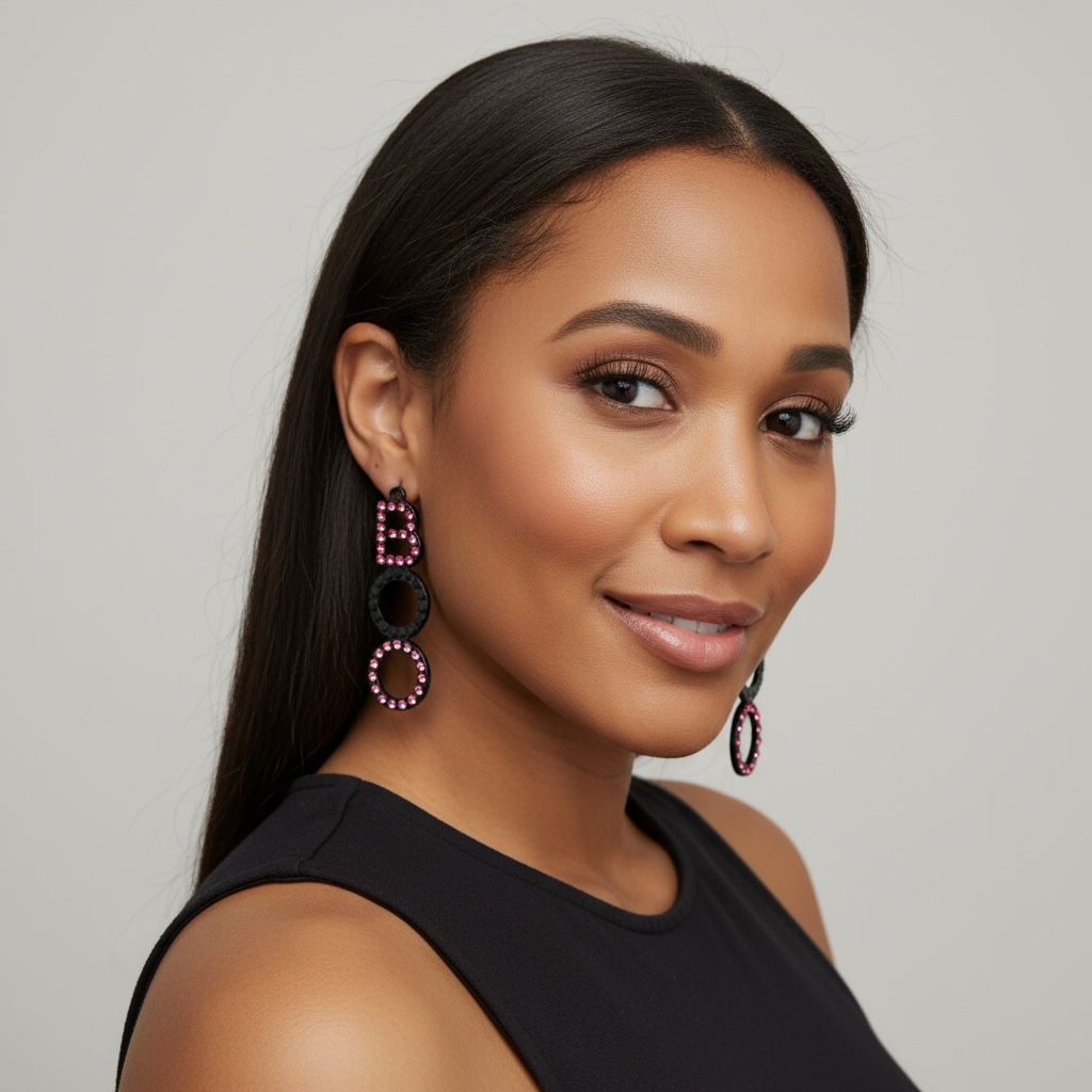 Halloween BOO Drop Earrings