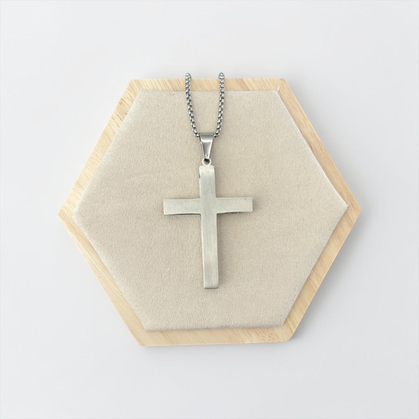 Men Stainless Steel Cross Pendant