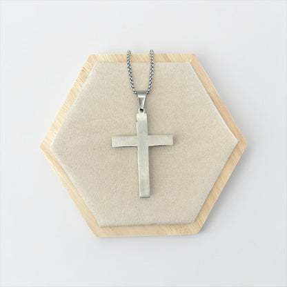 Men Stainless Steel Cross Pendant