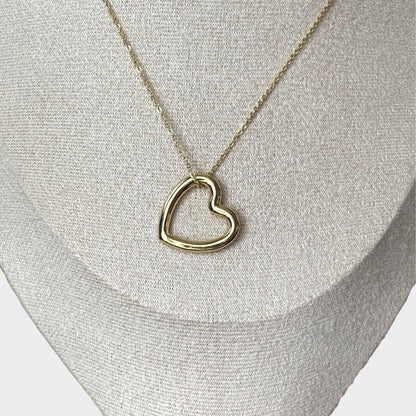 Golden Heart Pendant Necklace