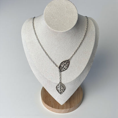 Maple Leaf Tree Y Shape Necklace