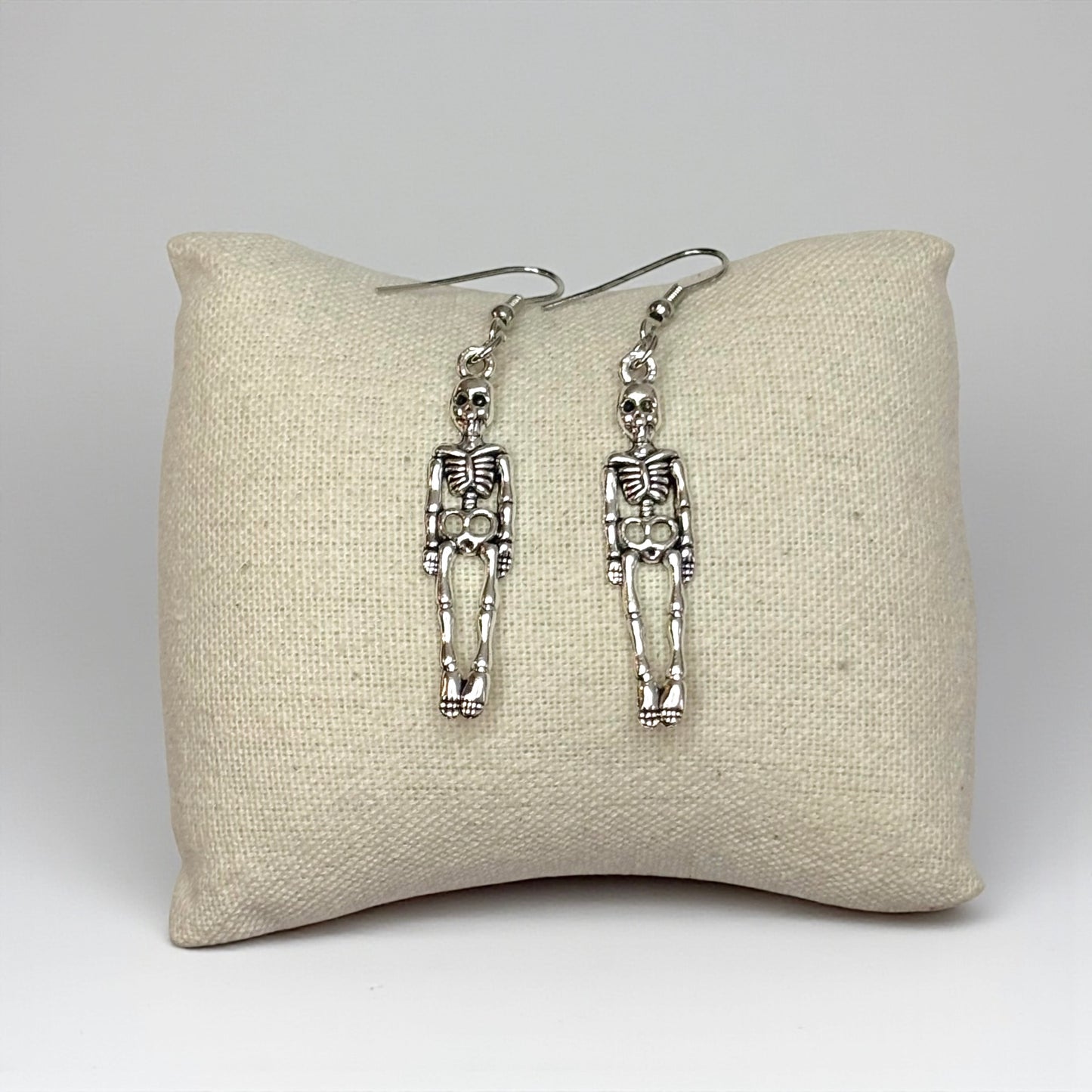 Punk Skeleton Metal Drop Earrings