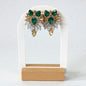 Elegant Emerald Night Out Stud Earrings