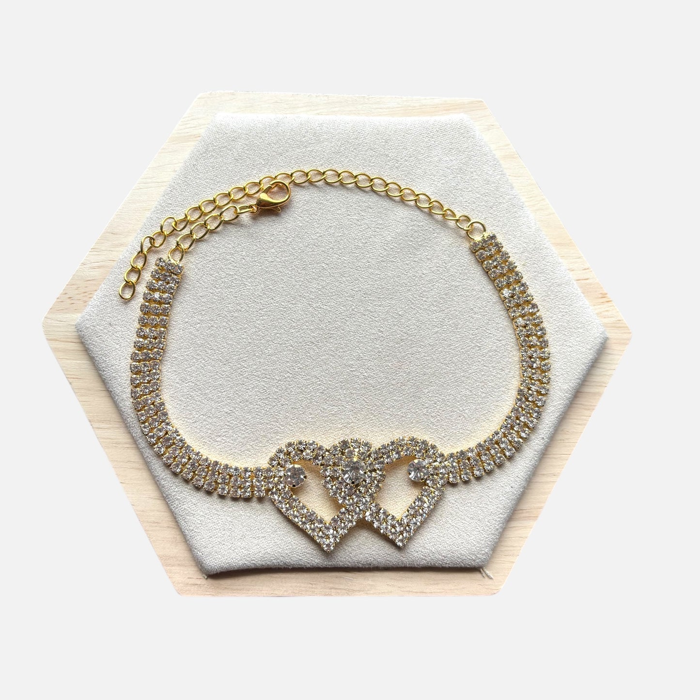 Luxurious Double Heart Anklet Bracelet