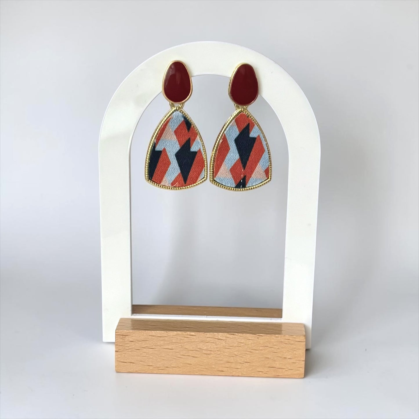 Geometric Vintage Drop Earrings