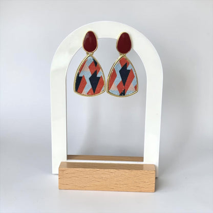 Geometric Vintage Drop Earrings