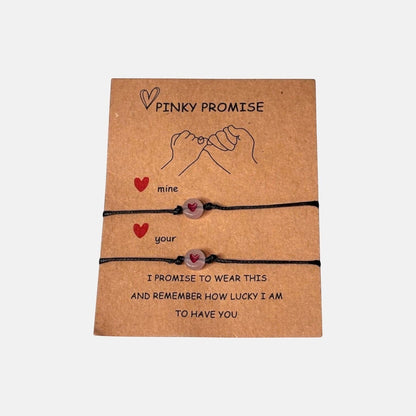 Pulseras de pareja Promise que brillan en la oscuridad