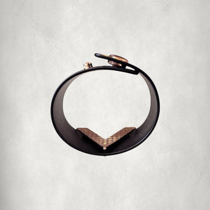 V Shape Wide Charm Cuff Wrap Bracelet
