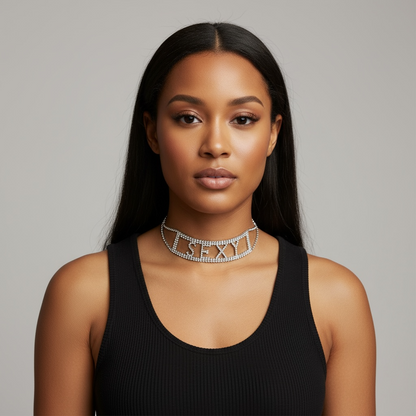 Full Rhinestone Choker Necklace