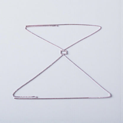 Elegant Crossover Crystal Back Body Chain