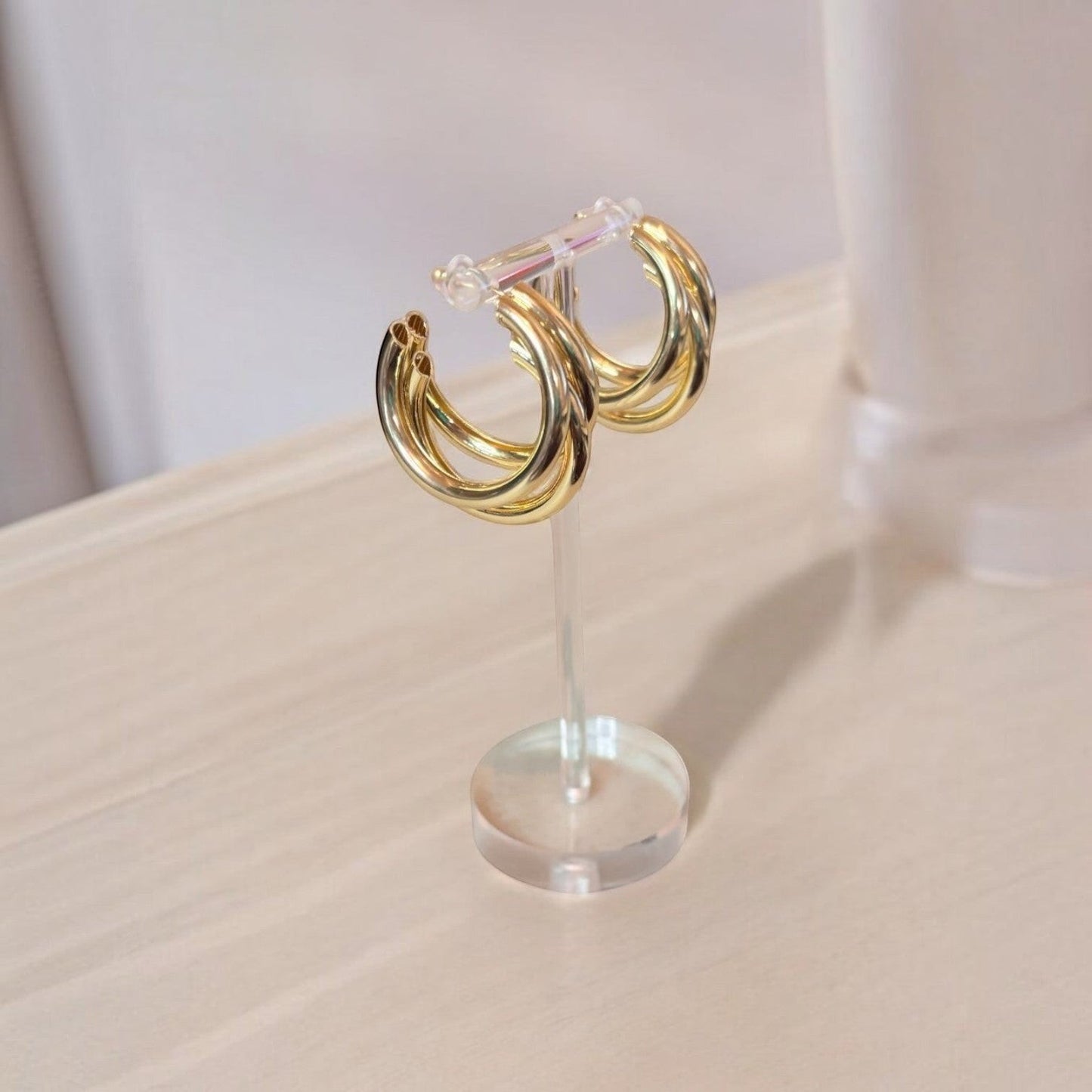 Chunky Lightweight Hoop Earrings
