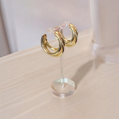 Chunky Lightweight Hoop Earrings