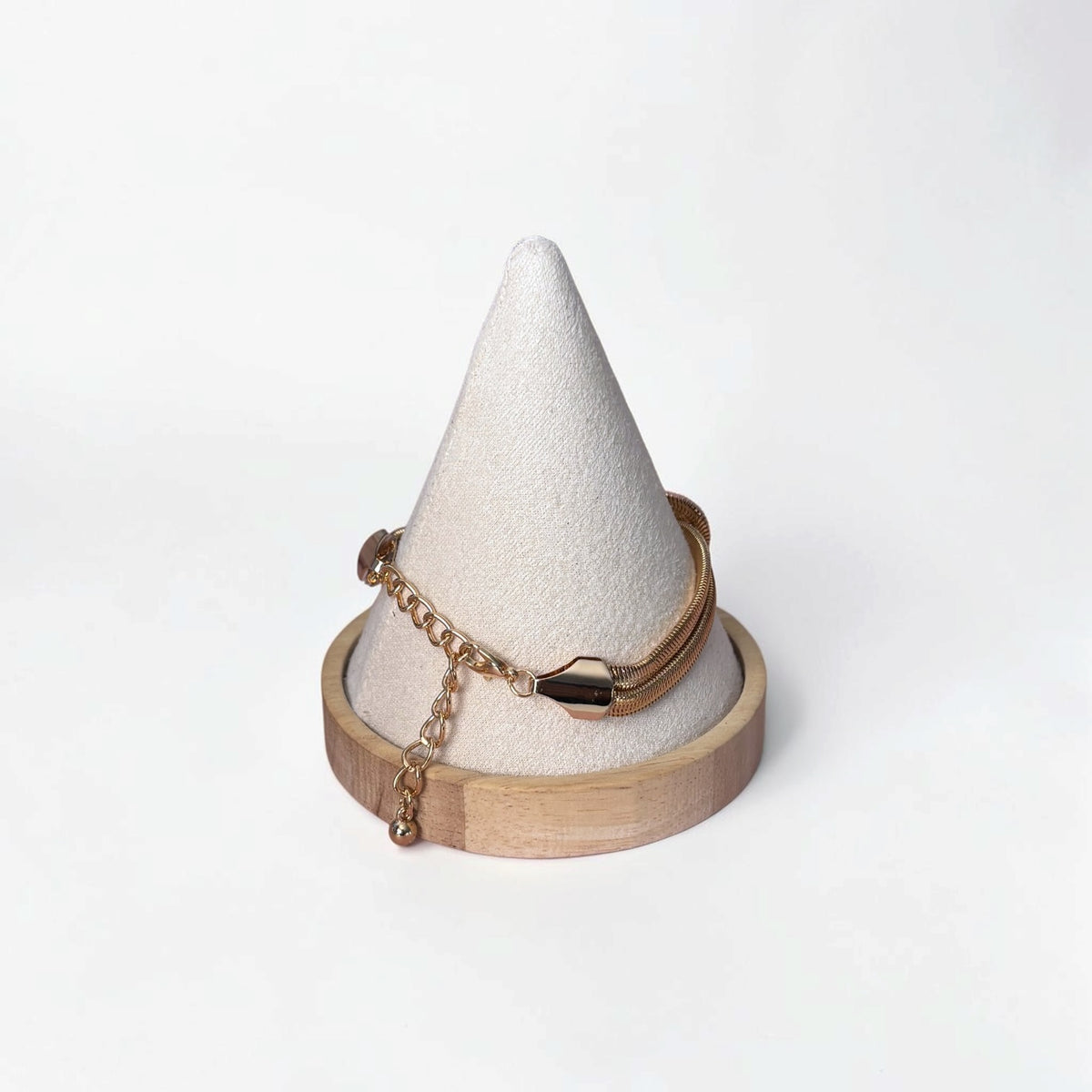 Gold-Tone Snake Chain Knot Necklace & Bracelet Set