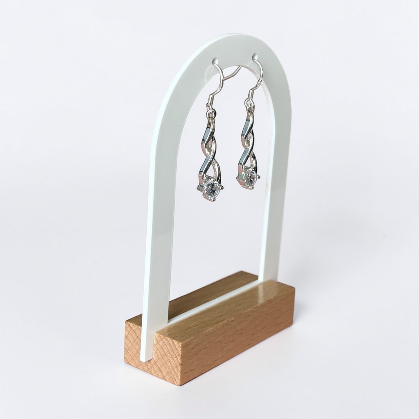 Elegantes pendientes colgantes de cristal