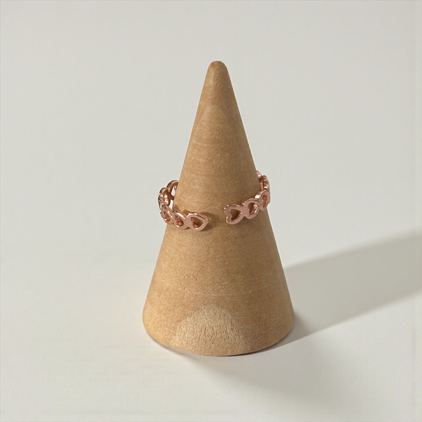 Heart Shape Adjustable Open Ring