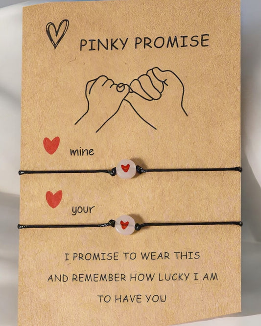Pulseras de pareja Promise que brillan en la oscuridad