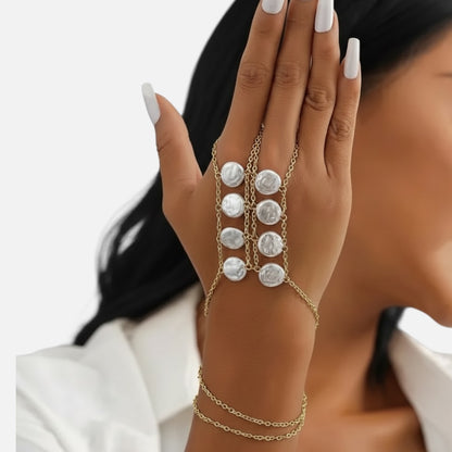Asymmetrical Hand Bracelet