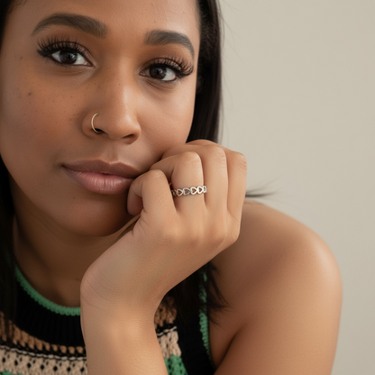 Heart Shape Adjustable Open Ring