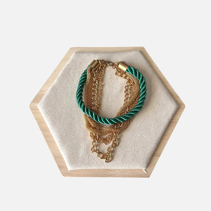 Pulseras casuales de cuerda multicapa para mujer