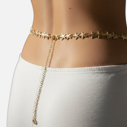 Star Metal Gold Chain Belt