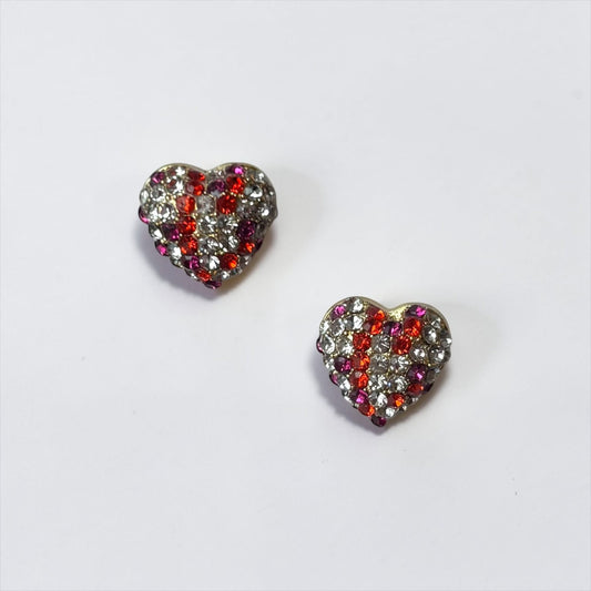 Shiny Heart Shape Ear Studs
