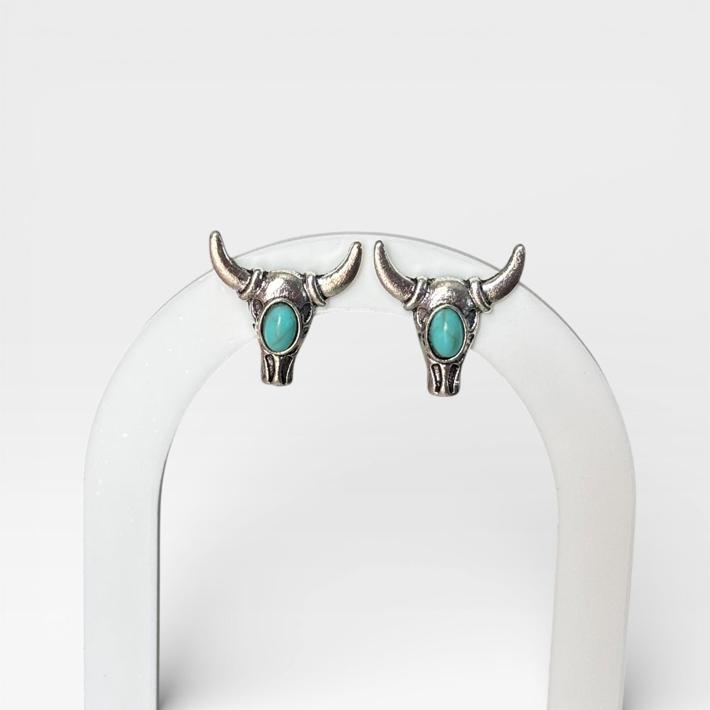 Turquoise Longhorn Studs