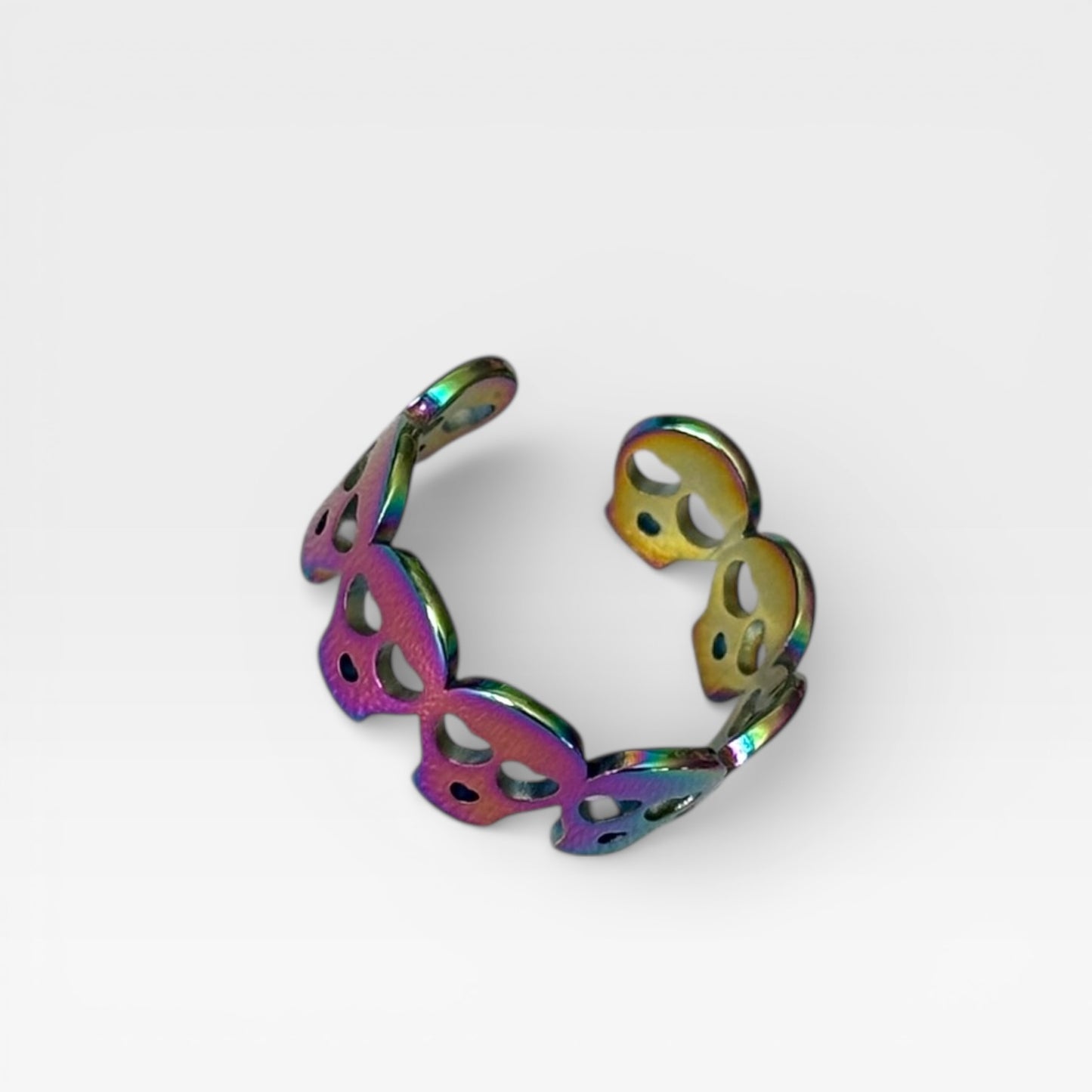 Waterproof Adjustable Skull Ring