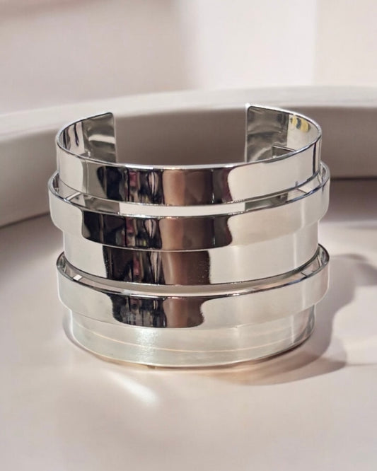 Solid Wide Women Cuff Bracelet