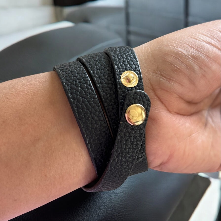 Vintage Multilayer Charm Wrap Leather Bracelet