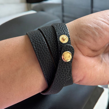 Vintage Multilayer Charm Wrap Leather Bracelet