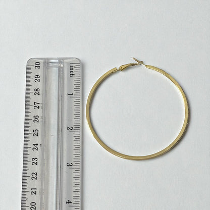 Rhinestone Big Hoop Earrings