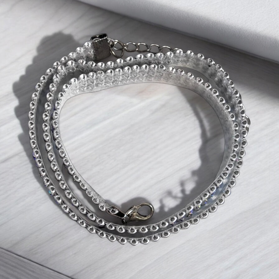 Cadena para la pierna con diamantes de imitación multicolor