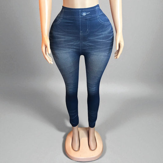 Denim tight slim Women legging Pant