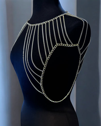 Multi Layer Gold Metal Body Elegant Chain