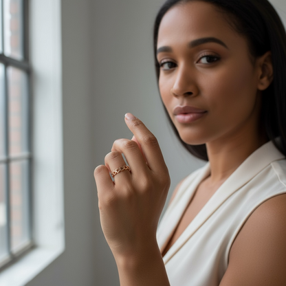 Heart Shape Adjustable Open Ring