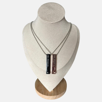 Her Demon His Angel Couples Matching Necklace
