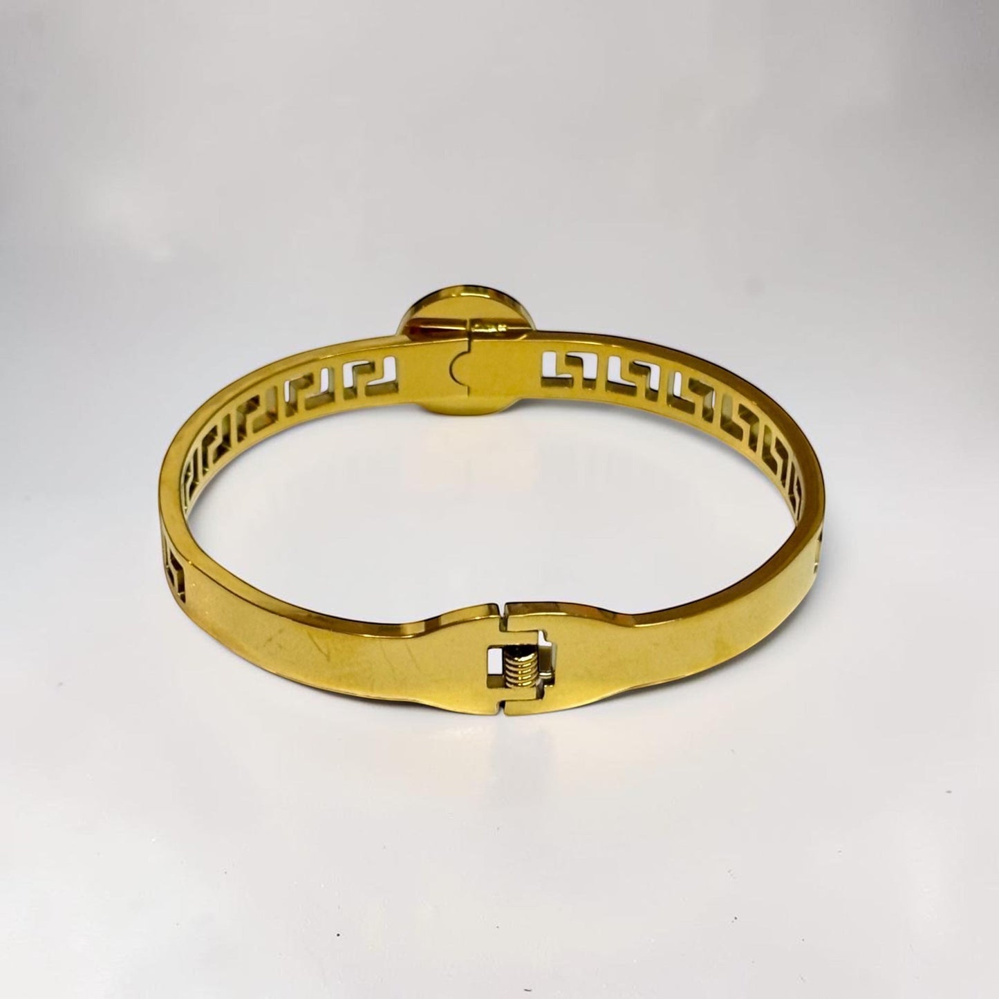 Gold Titanium Steel Bangle