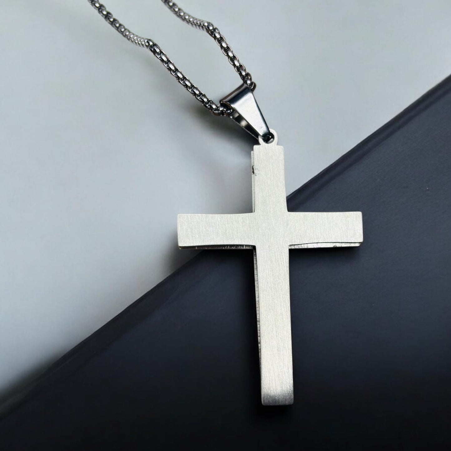Men Stainless Steel Cross Pendant