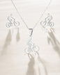 Classic Style Sports Bicycle Jewelry Set
