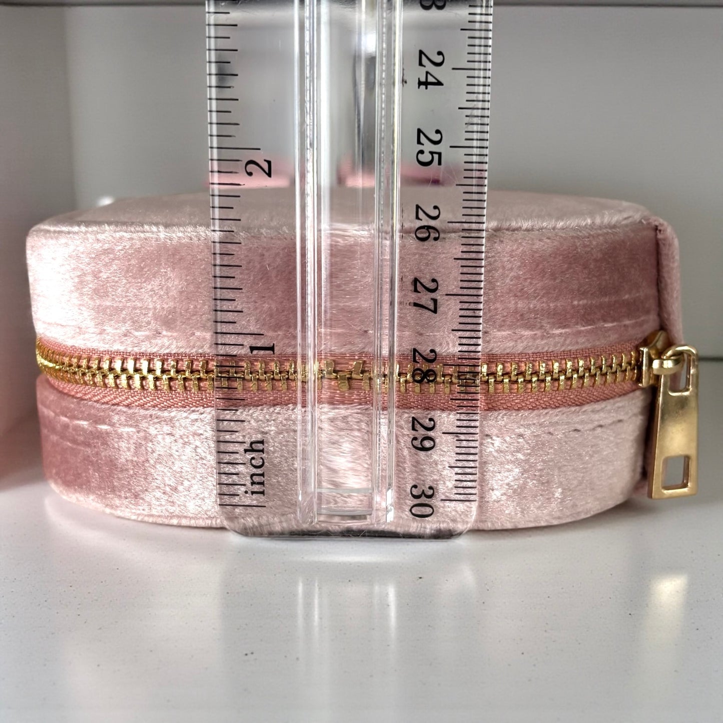 Joyero de terciopelo con forma de corazón